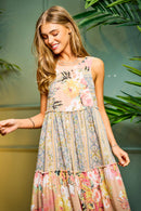 Davi & Dani - FULL SKIRT MIDI LONG DRESS
