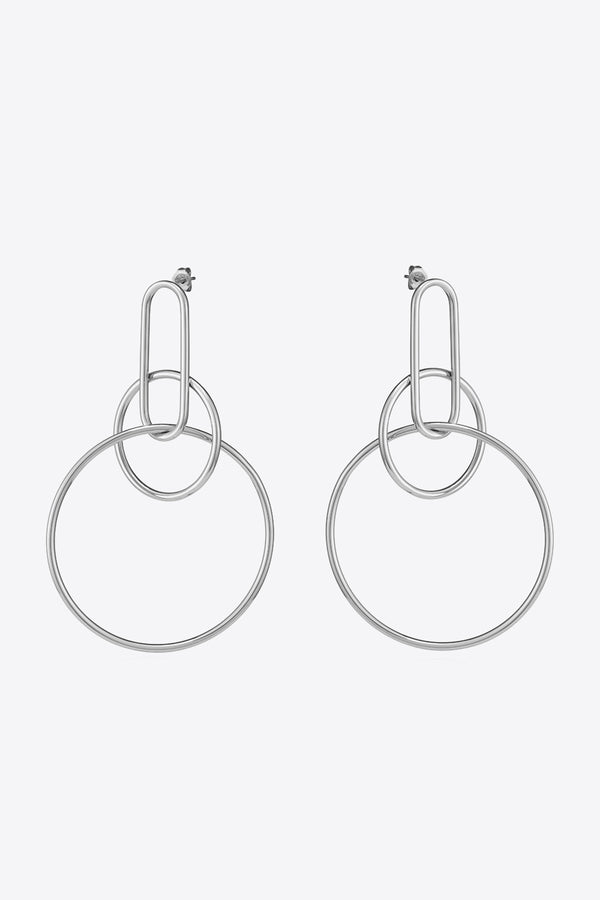 Speak For Yourself Link Hoop Earrings