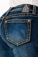 Grace in LA - Simple Stitch Basic Plus Size  Bootcut-PB51729