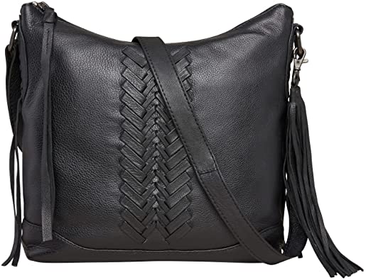 Concealed Carry Blake Scooped Leather Crossbody by lady Conceal