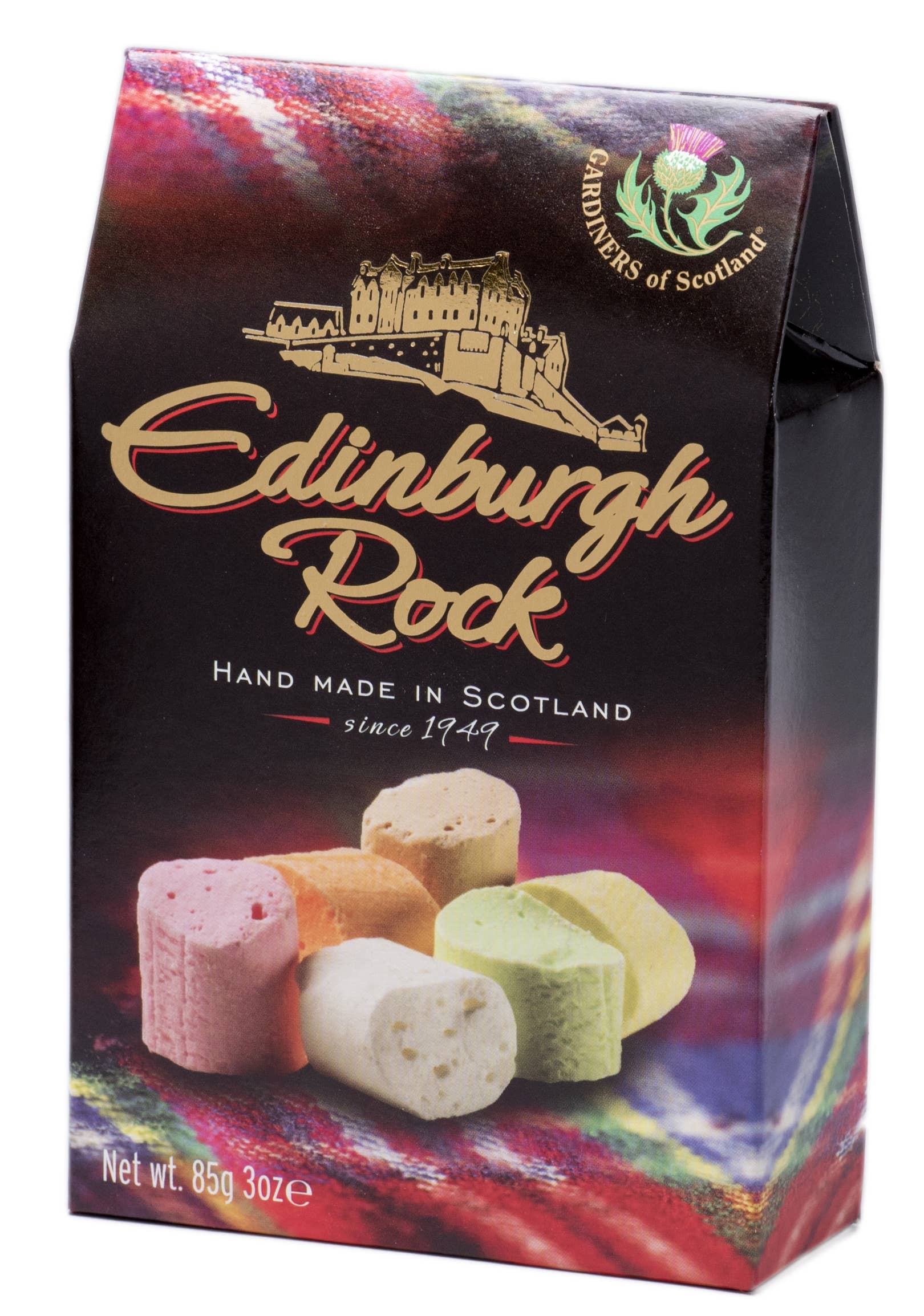 Gardiners Handmade Confectionery - Edinburgh Rock, 3oz Gable Top