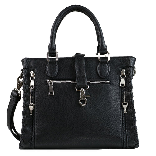 Concealed Carry Purse - Locking Laced Ann Satchel by Lady Conceal