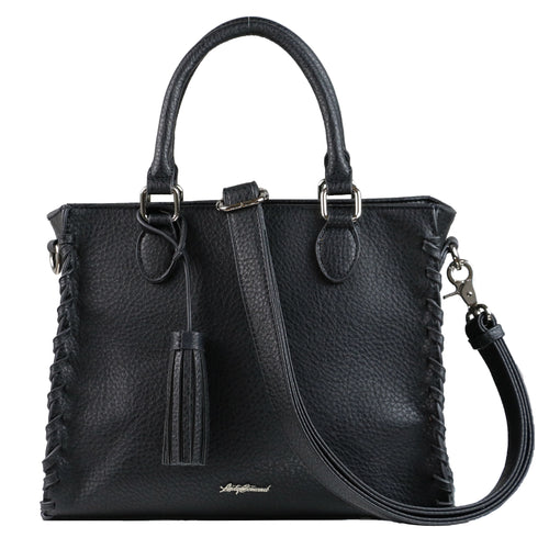 Concealed Carry Purse - Locking Laced Ann Satchel by Lady Conceal