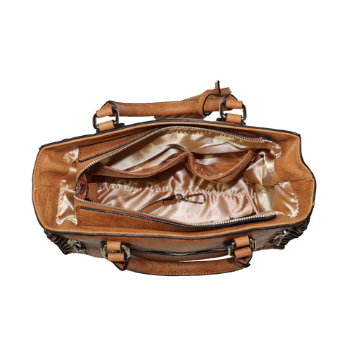 Concealed Carry Purse - Locking Laced Ann Satchel by Lady Conceal