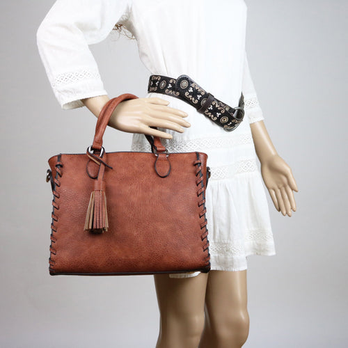 Concealed Carry Purse - Locking Laced Ann Satchel by Lady Conceal