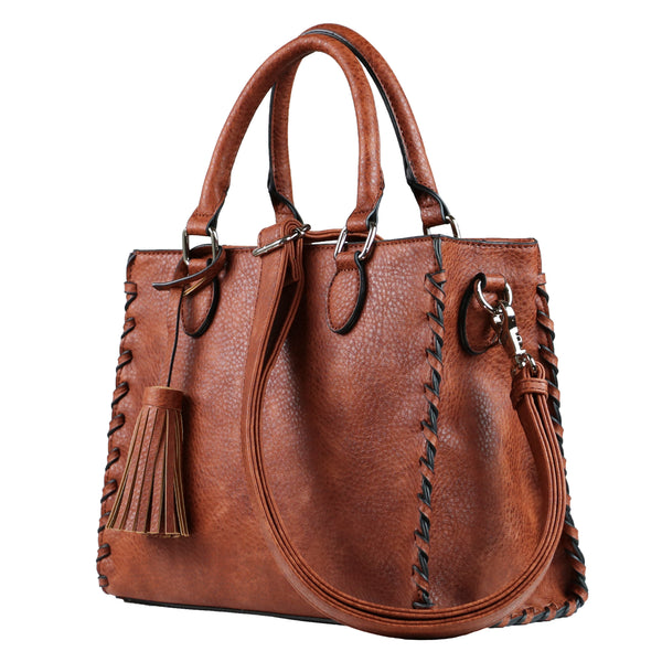 Concealed Carry Purse - Locking Laced Ann Satchel by Lady Conceal