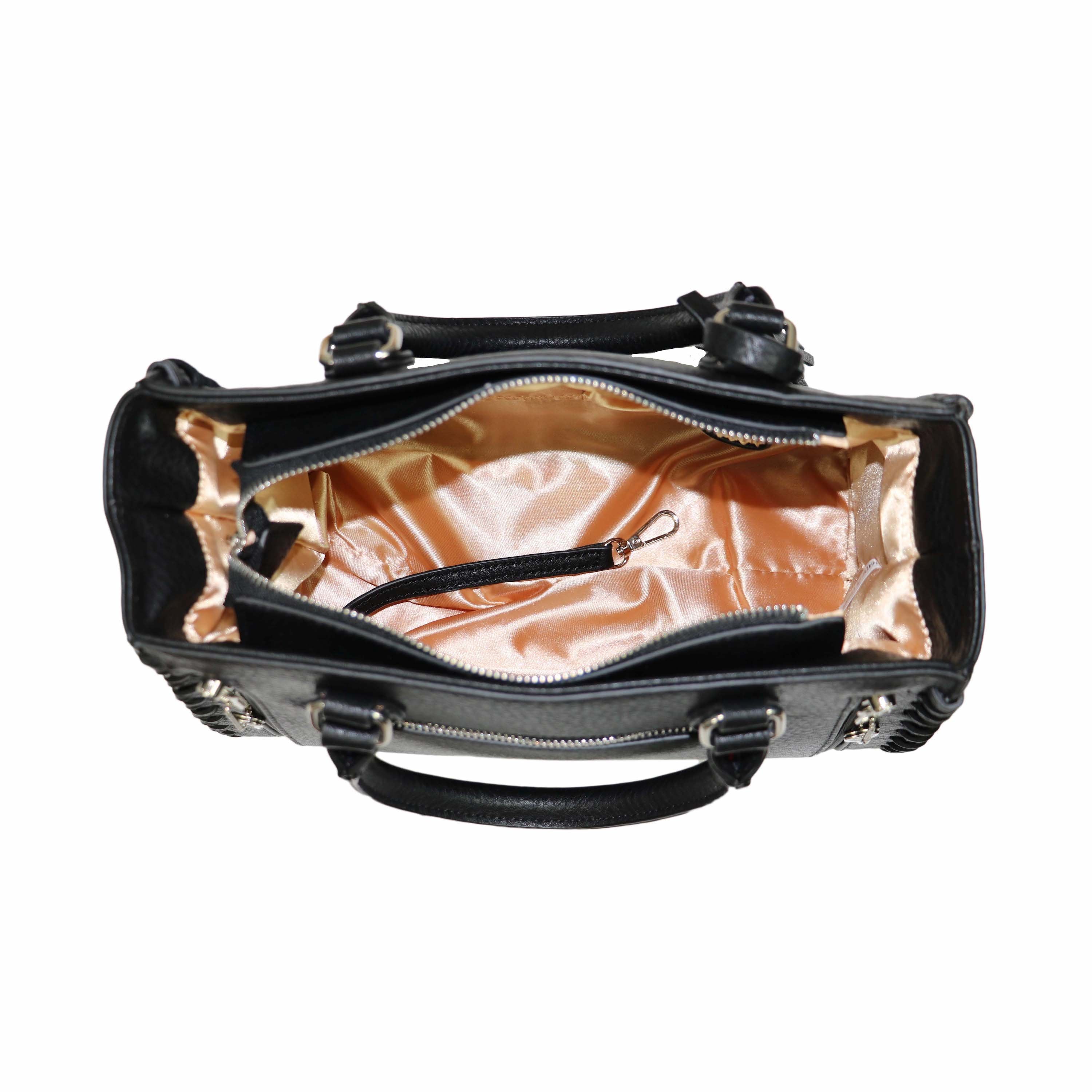 Concealed Carry Purse - Locking Laced Ann Satchel by Lady Conceal