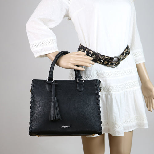 Concealed Carry Purse - Locking Laced Ann Satchel by Lady Conceal