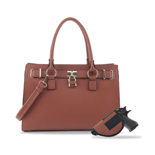Jessie & James Dina Concealed Carry Lock and Key Satchel #AMC23303L