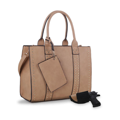 Jessie & James Kate Concealed Carry Lock and Key Satchel with Coin Pouch #C4032L