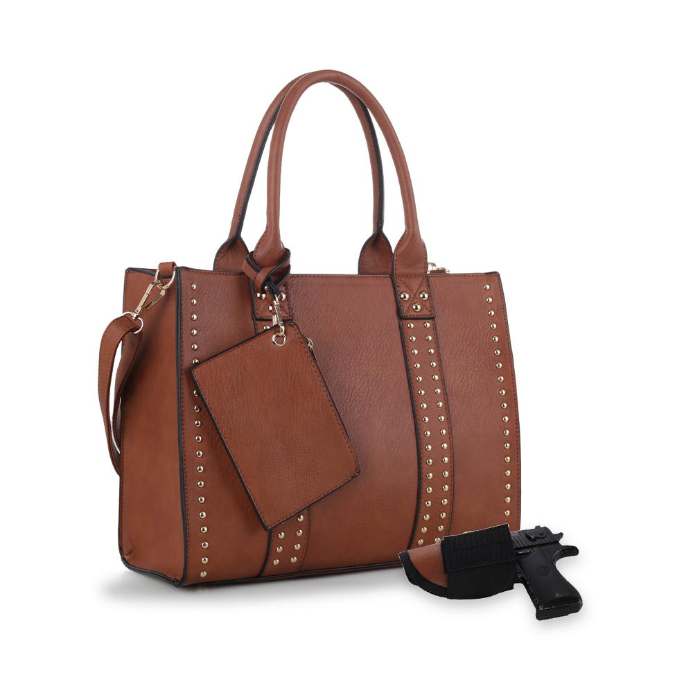 Jessie & James Kate Concealed Carry Lock and Key Satchel with Coin Pouch #C4032L
