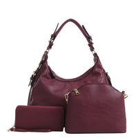 Jessie & James Chloe 3 Piece Concealed Carry Hobo Set w/ Matching Wallet and Crossbody #C514170LS