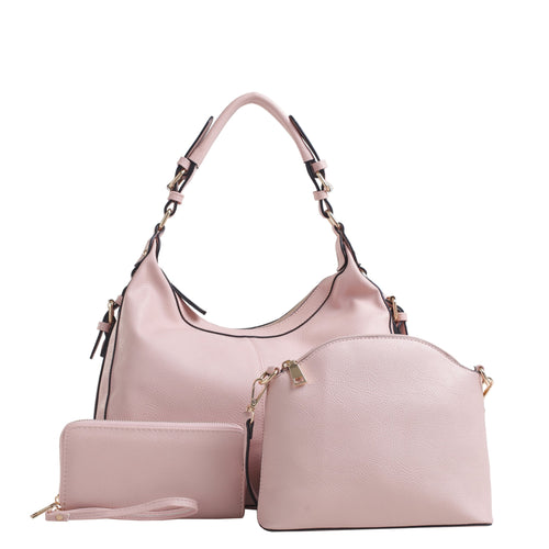 Jessie & James Chloe 3 Piece Concealed Carry Hobo Set w/ Matching Wallet and Crossbody #C514170LS