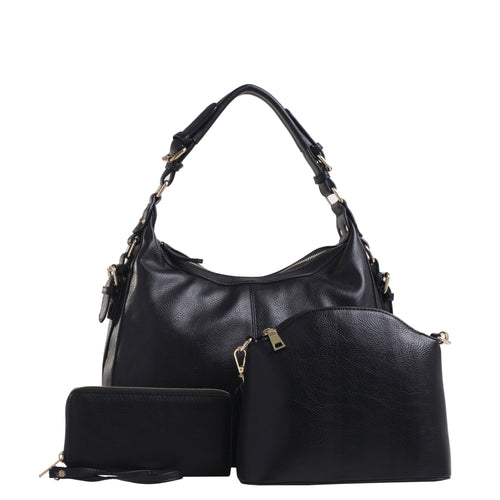 Jessie & James Chloe 3 Piece Concealed Carry Hobo Set w/ Matching Wallet and Crossbody #C514170LS