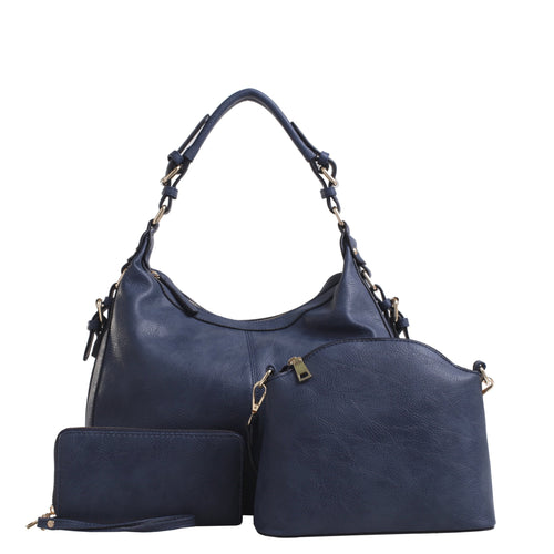 Jessie & James Chloe 3 Piece Concealed Carry Hobo Set w/ Matching Wallet and Crossbody #C514170LS
