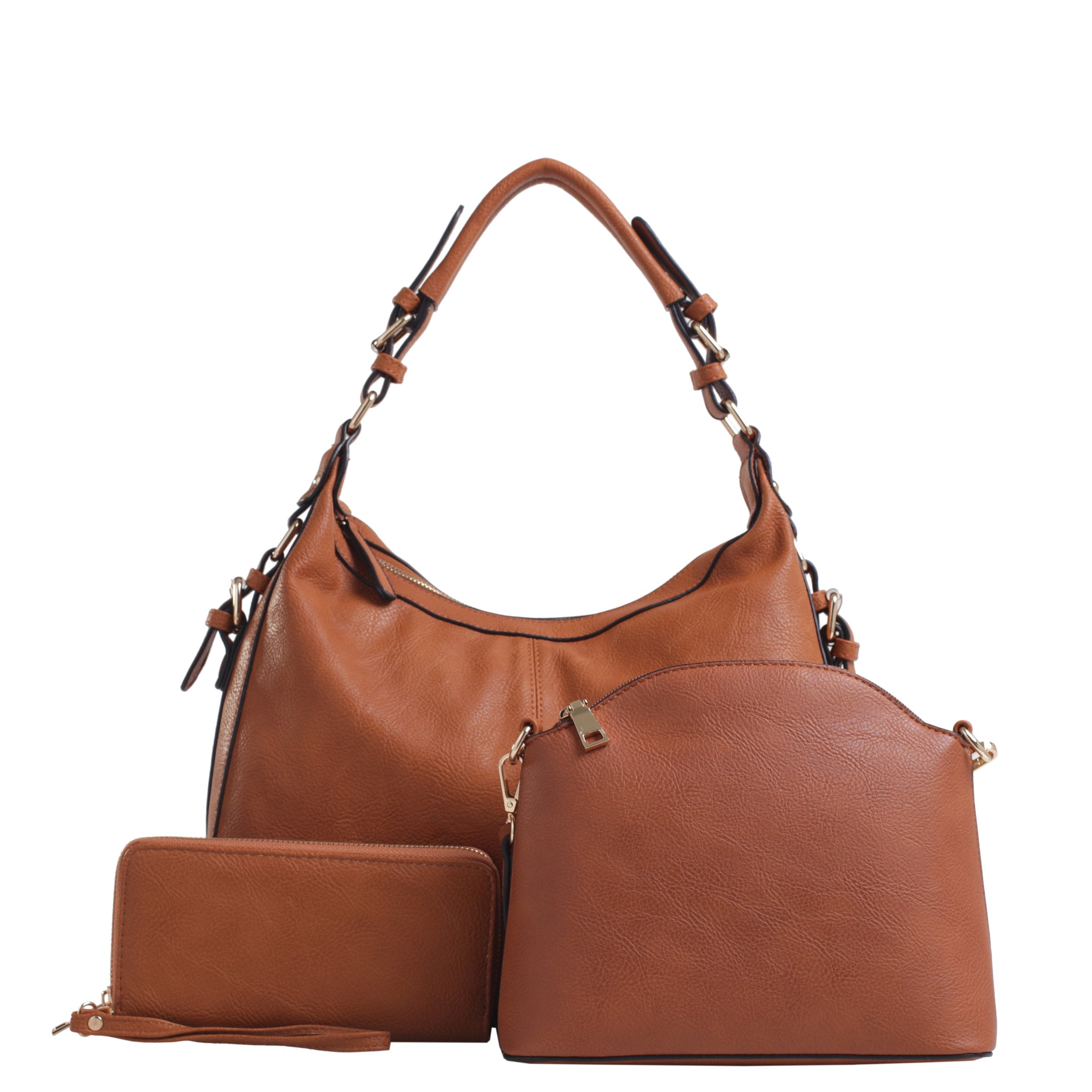 Jessie & James Chloe 3 Piece Concealed Carry Hobo Set w/ Matching Wallet and Crossbody #C514170LS