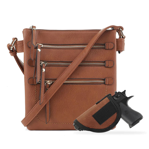 Jessie & James Piper Concealed Carry Lock and Key Crossbody #2039
