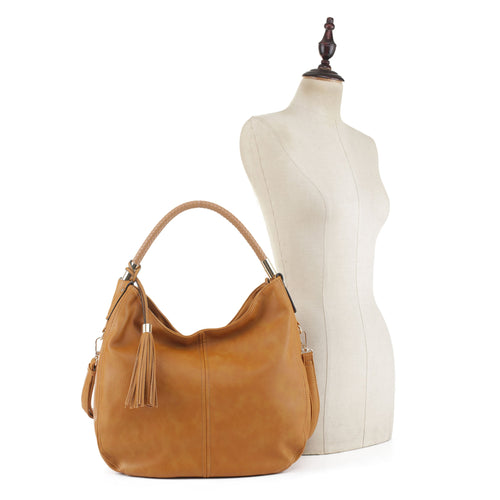 Jessie & James Sienna Concealed Carry Lock and Key Tassel Hobo Bag