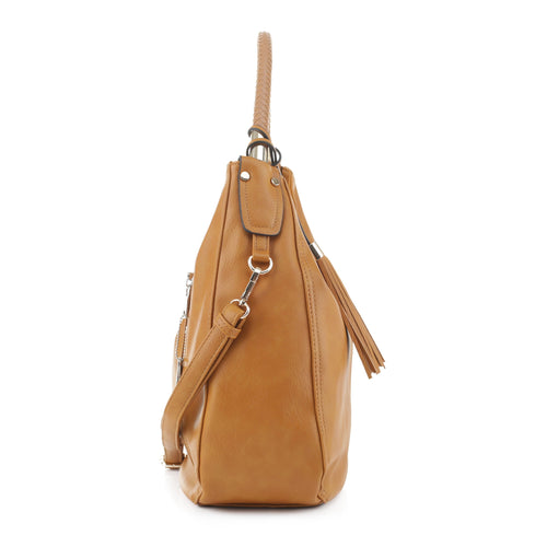 Jessie & James Sienna Concealed Carry Lock and Key Tassel Hobo Bag