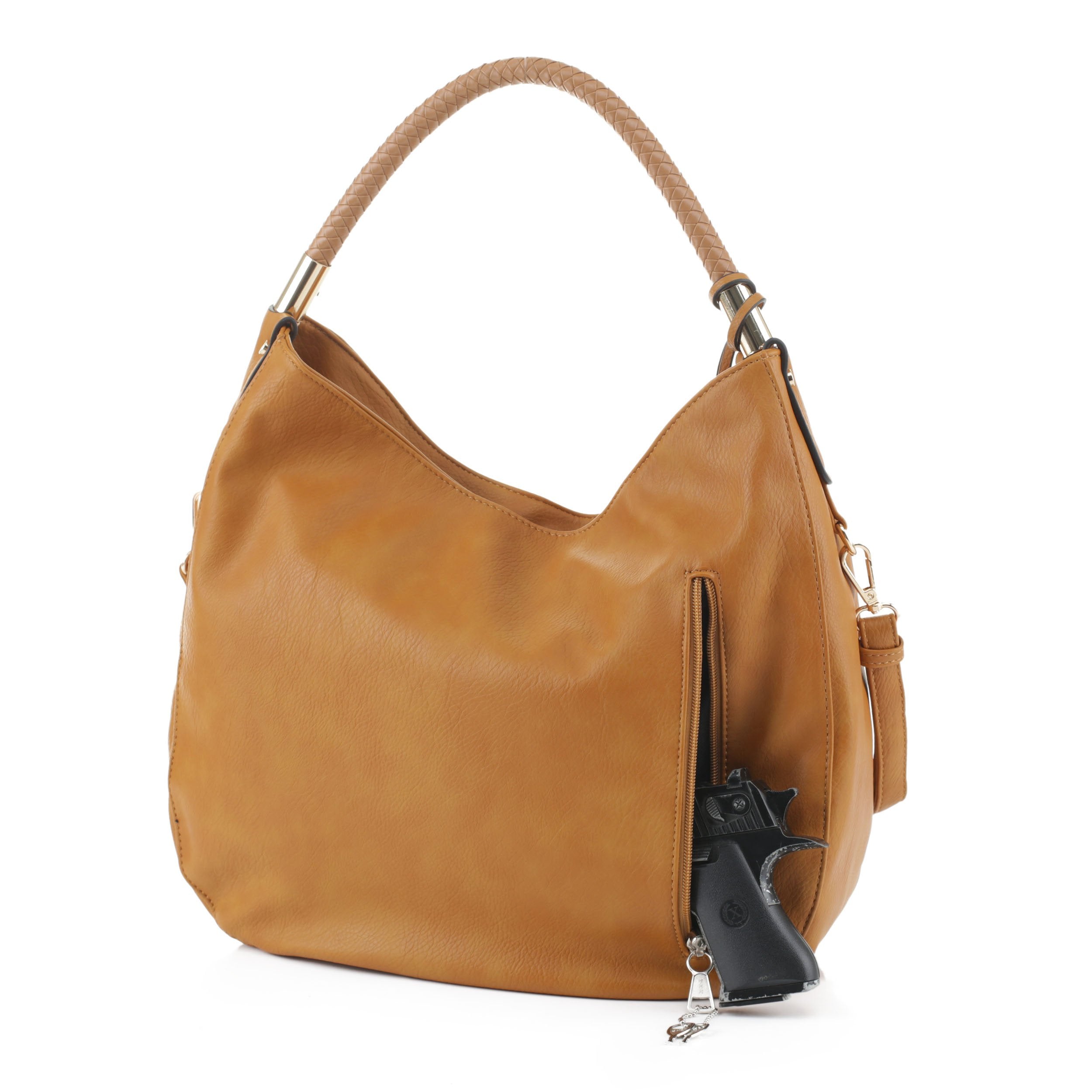 Jessie & James Sienna Concealed Carry Lock and Key Tassel Hobo Bag
