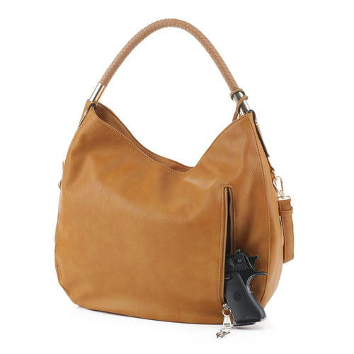 Jessie & James Sienna Concealed Carry Lock and Key Tassel Hobo Bag
