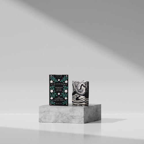 Finchberry Charcoal Tea Tree Detox Handcrafted Vegan Face Soap -2.25oz