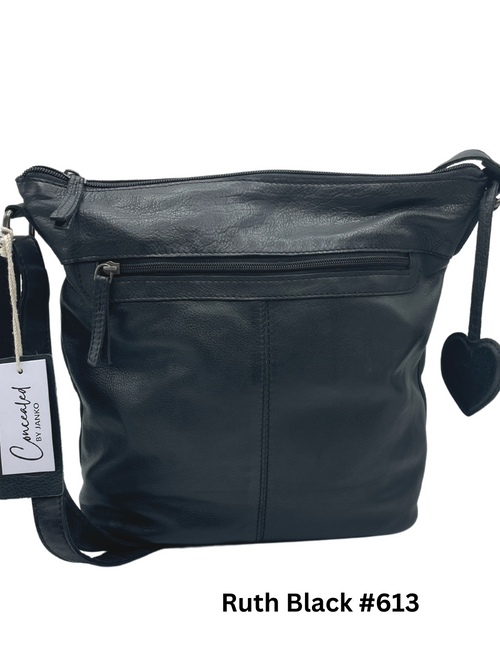 Concealed By Janko Ruth CCW Handbag – Black Leather Purse