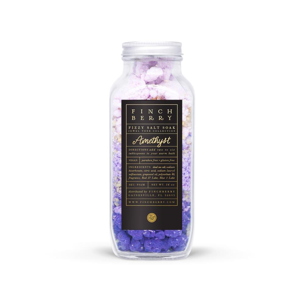 Finchberry Amethyst Fizzy Salt Soak