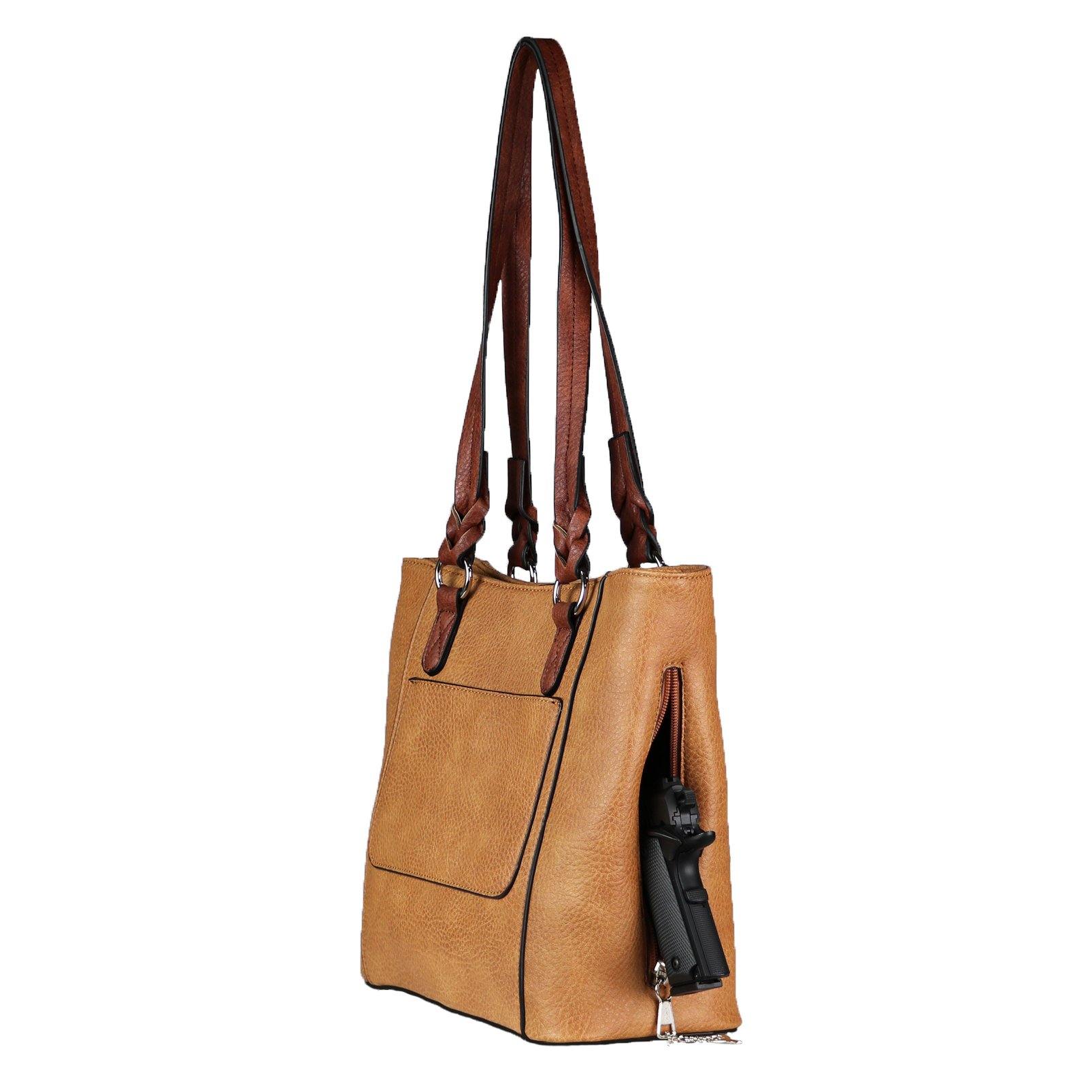 Concealed Carry Grace Two-tone Tote by Lady Conceal