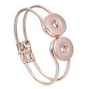 Fashion DIY Snaps Button Bracelets Bangles Fit 18mm or 12mm Snaps Buttons Jewelry for Women