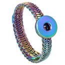 Fashion DIY Snaps Button Bracelets Bangles Fit 18mm or 12mm Snaps Buttons Jewelry for Women