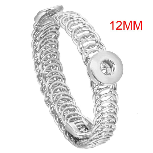 Fashion DIY Snaps Button Bracelets Bangles Fit 18mm or 12mm Snaps Buttons Jewelry for Women
