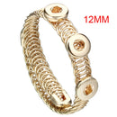 Fashion DIY Snaps Button Bracelets Bangles Fit 18mm or 12mm Snaps Buttons Jewelry for Women