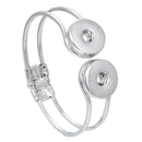 Fashion DIY Snaps Button Bracelets Bangles Fit 18mm or 12mm Snaps Buttons Jewelry for Women