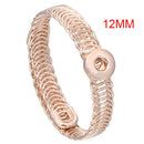 Fashion DIY Snaps Button Bracelets Bangles Fit 18mm or 12mm Snaps Buttons Jewelry for Women