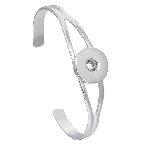 Fashion DIY Snaps Button Bracelets Bangles Fit 18mm or 12mm Snaps Buttons Jewelry for Women