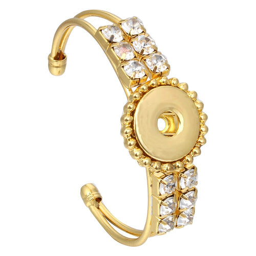 Fashion DIY Snaps Button Bracelets Bangles Fit 18mm or 12mm Snaps Buttons Jewelry for Women