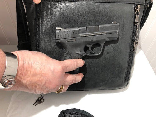 Concealed By Janko Ruth CCW Handbag – Black Leather Purse