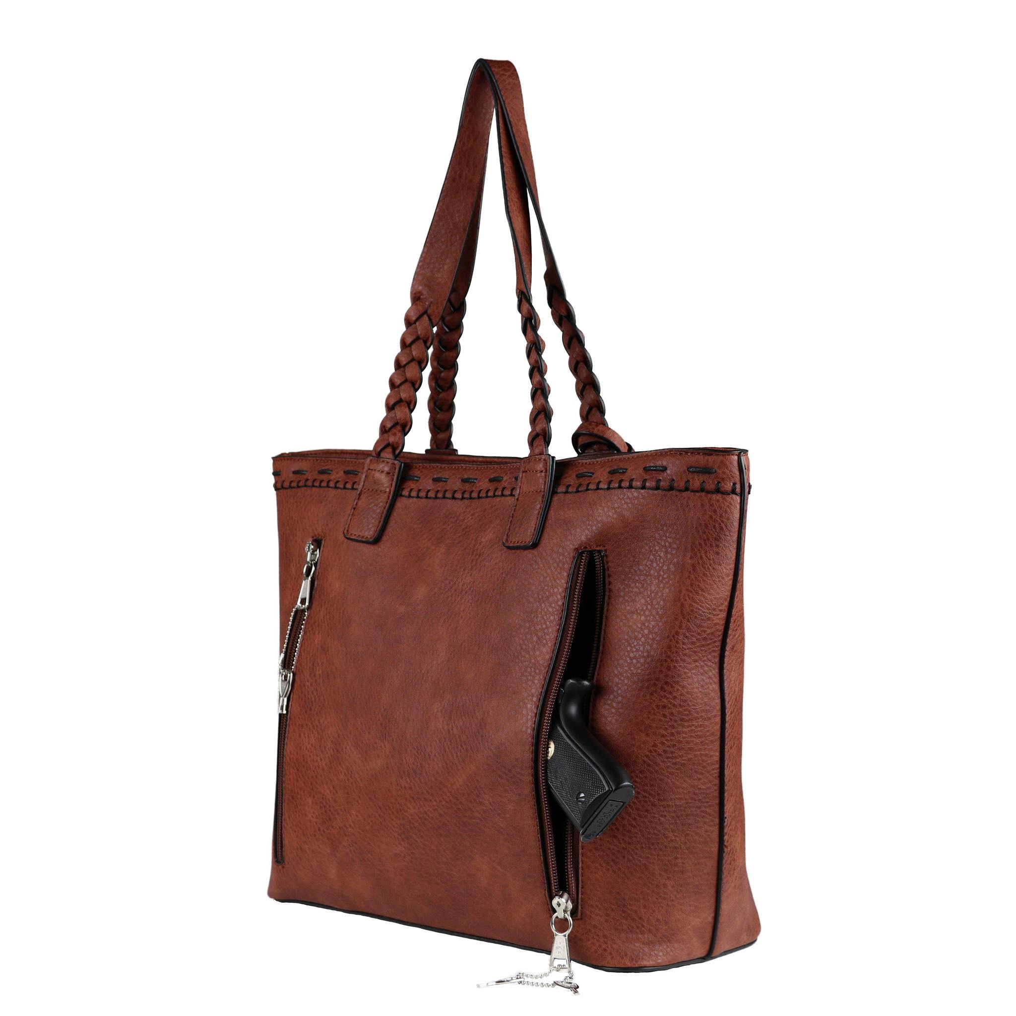 Concealed Carry Cora Stitched Tote by Lady Conceal