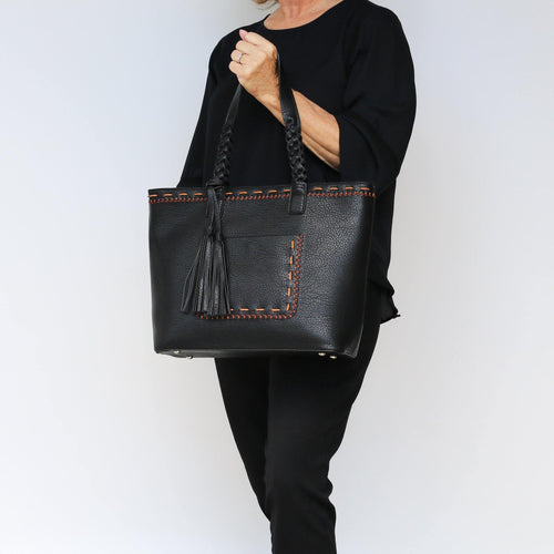 Concealed Carry Cora Stitched Tote by Lady Conceal