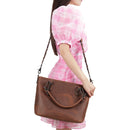 Concealed Carry Bailey Leather Satchel by Lady Conceal