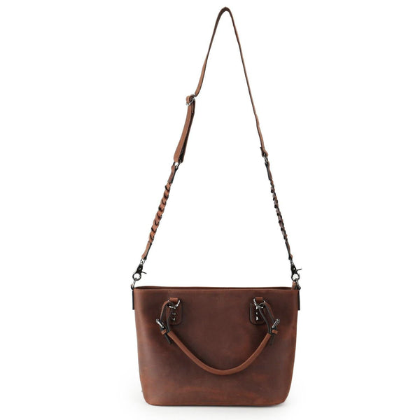 Concealed Carry Bailey Leather Satchel by Lady Conceal