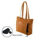 Concealed Carry Norah Large Leather Laced Tote by Lady Conceal