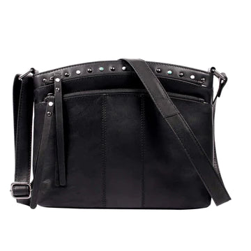 Concealed Carry Brynn Arched Leather Crossbody by Lady Conceal