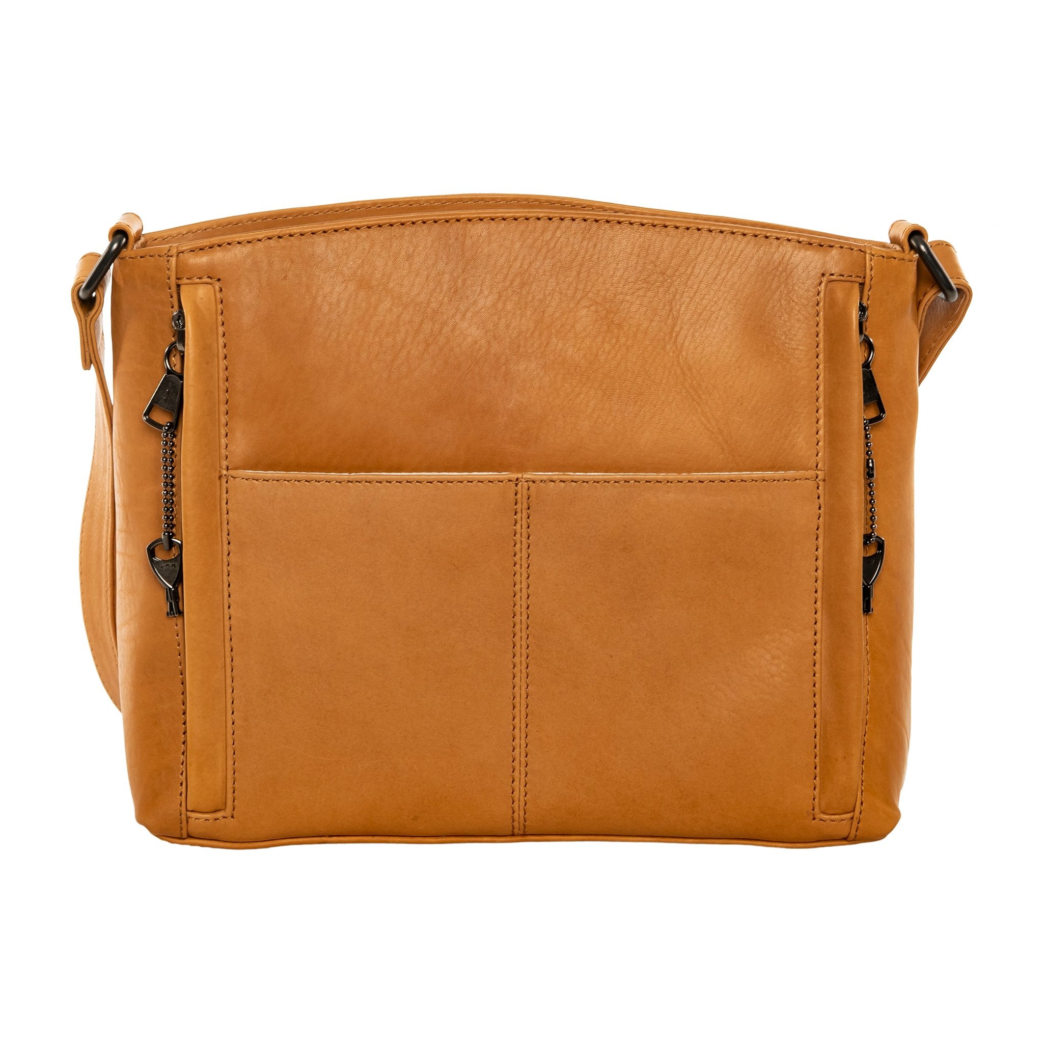 Concealed Carry Brynn Arched Leather Crossbody by Lady Conceal