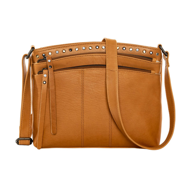 Concealed Carry Brynn Arched Leather Crossbody by Lady Conceal