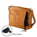 Concealed Carry Brynn Arched Leather Crossbody by Lady Conceal
