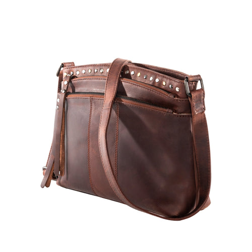 Concealed Carry Brynn Arched Leather Crossbody by Lady Conceal