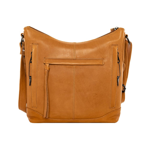 Concealed Carry Blake Scooped Leather Crossbody by lady Conceal