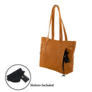 Concealed Carry Reagan Medium Leather Laced Tote by Lady Conceal
